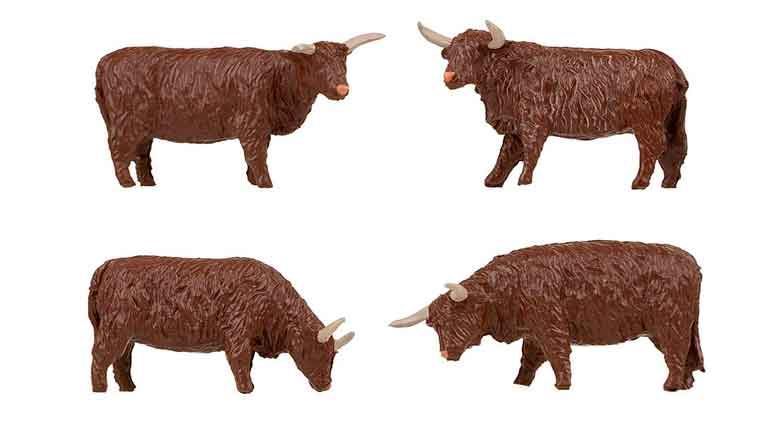 FALLER 151958 Горный скот коричневый (4 фигурки), 1;87