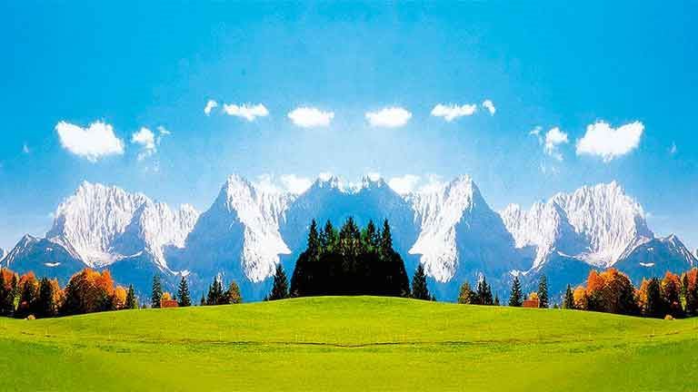 FALLER 180513 Модельный фон «Карвендельские горы» (3200 × 970 мм), 1:72—1:200