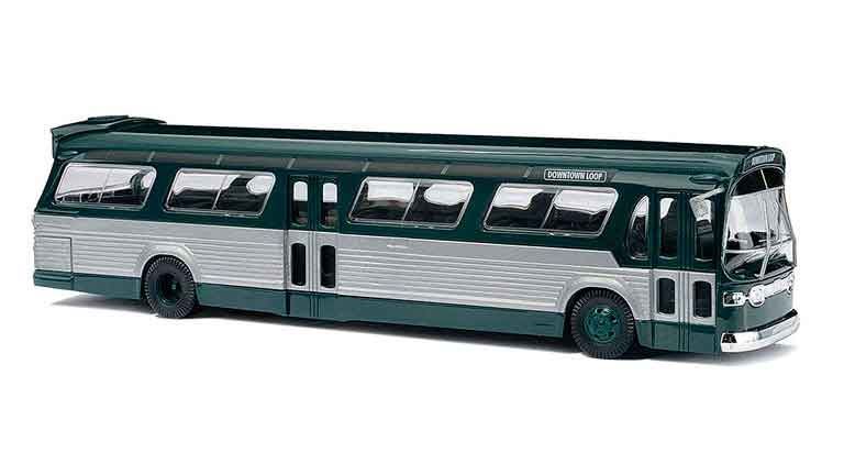 BUSCH 44500 Американский автобус GMC® TDH-5301 «Fishbowl» (зеленый), 1:87, 1954