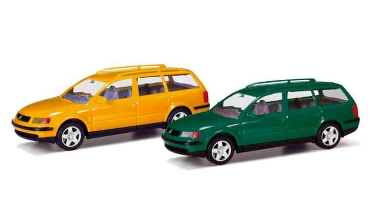HERPA 012249-007 Автомобили Volkswagen® Passat Variant B5 (2 шт. для сборки), 1:87, 1997