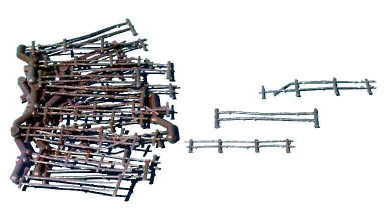 HEKI 3135 Ограждения, загоны для пастбищ (30 шт. × ~60 мм), 1:72—1:100 сделано в Германии