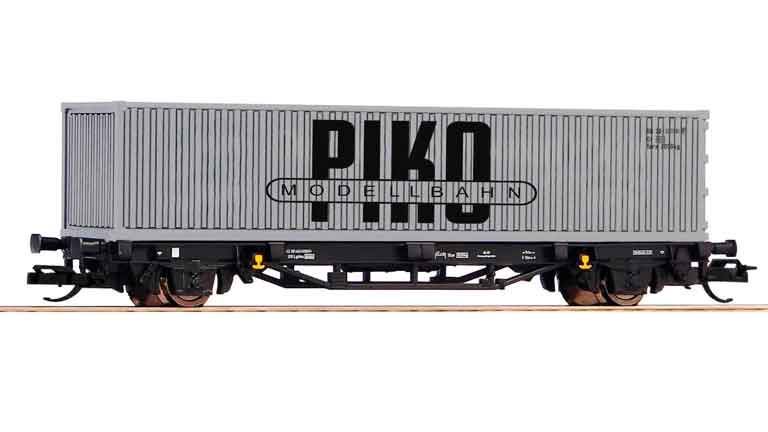 PIKO 47726 Вагон-платформа с контейнером «PIKO Modelbahn», TT, IV