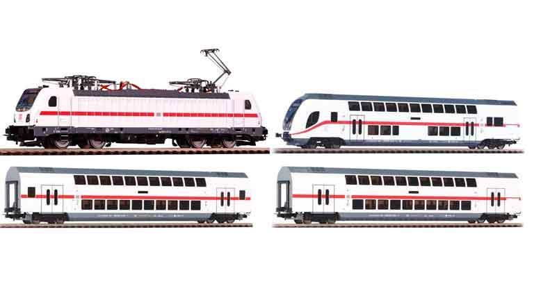 PIKO 51582-3pc Пассажирский поезд (электровоз BR 147 и 3 вагона), H0, VI, DB AG