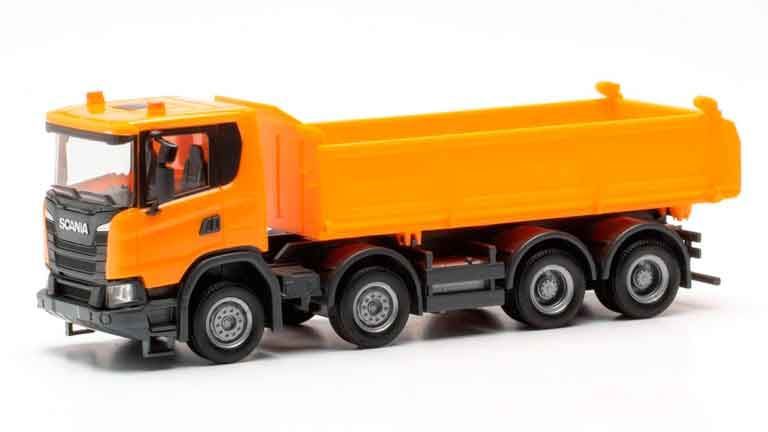 HERPA 316996 Строительный самосвал Scania® XT17 Meiler (оранжевый), 1:87