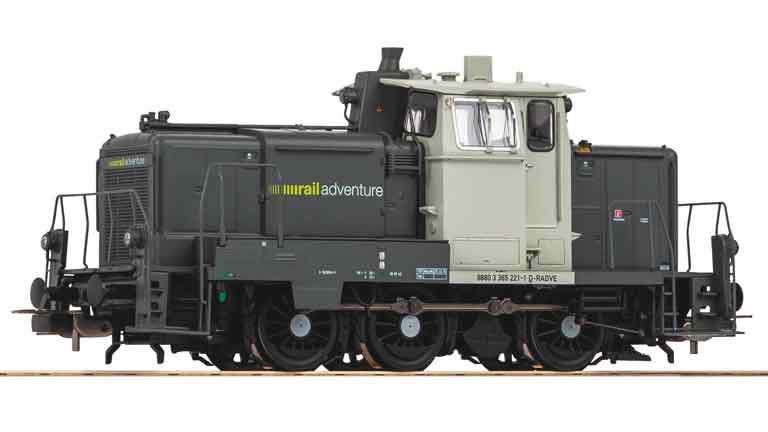 PIKO 52970 Маневровый тепловоз BR 365 «RailAdventure» (интерфейс PluX22), H0, VI, RailAdventure