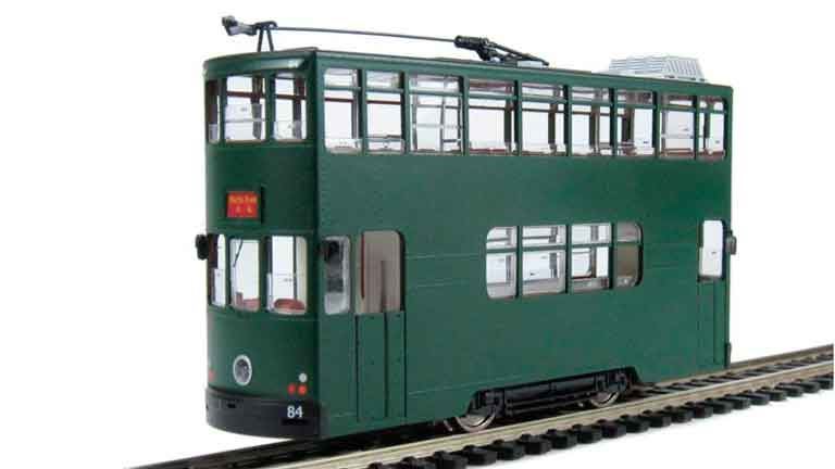 BACHMANN CHINA CE00605 Двухэтажный трамвай (зелёный), H0, III, Гонконг