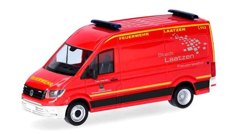 HERPA 098236 Автомобиль пожарной службы Volkswagen® Crafter «Freiwillige Feuerwehr Laatzen», 1:87