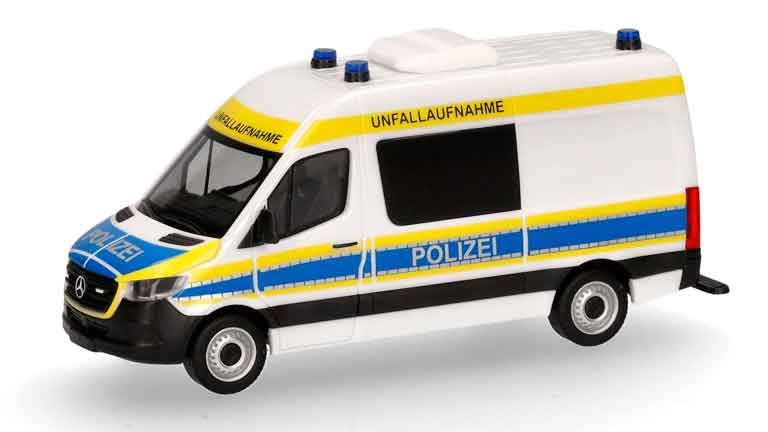 HERPA 097758 Микроавтобус Mercedes-Benz® Sprinter с высокой крышей «Polizei», 1:87