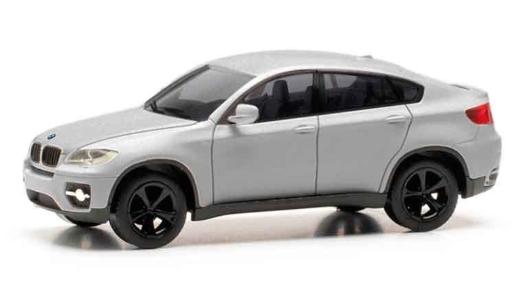 HERPA 024037-004 Кроссовер BMW® X6 (E71) (титаново-серебристый матовый), 1:87