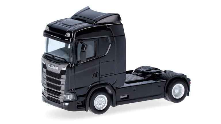 HERPA 310192-002 Седельный тягач Scania® CS 20 ND (чёрный), 1:87