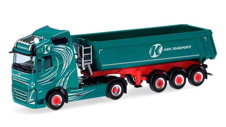 HERPA 318525 Седельный тягач Volvo® FH GL с полуприцепом-самосвалом «Kiefl Transporte», 1:87, 2020