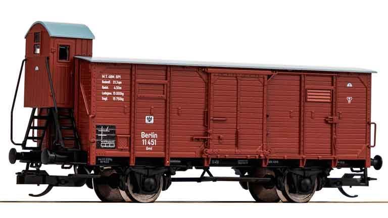 PIKO 47779 Товарный вагон с тормозной будкой, TT, I, KPEV