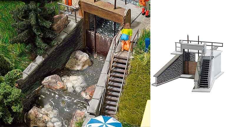 BUSCH 1483 Плотина (~113 × 75 × 53 мм), 1:87