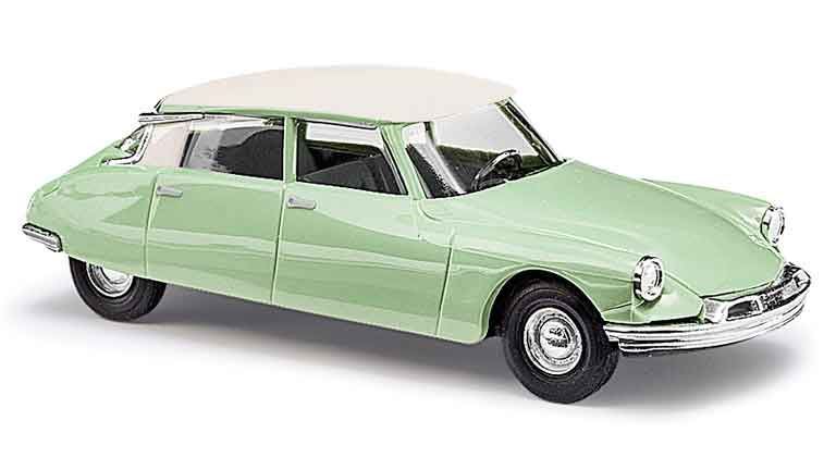 BUSCH 48035 Автомобиль Citroën® DS19 (желто-зеленый/белый), 1:87, 1955–1975