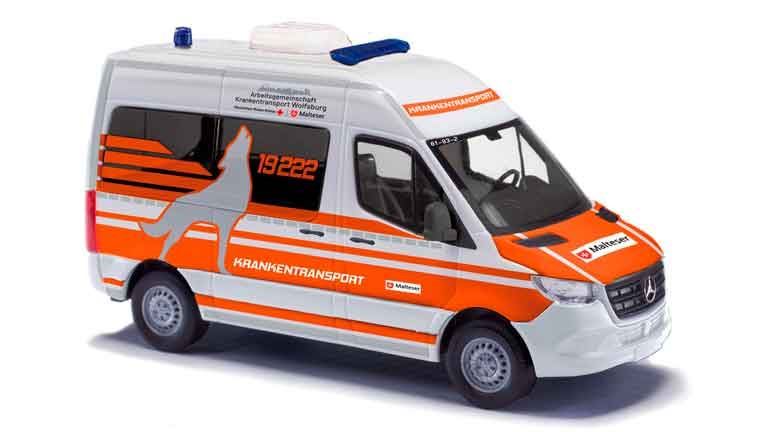 BUSCH 54055 Автомобиль Mercedes-Benz® Sprinter спасательной службы, 1:87, Германия (Вольфсбург)