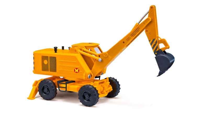 BUSCH 54271 Колесный экскаватор Weimar® T 174.2 с обратным ковшом, 1:87, 1974