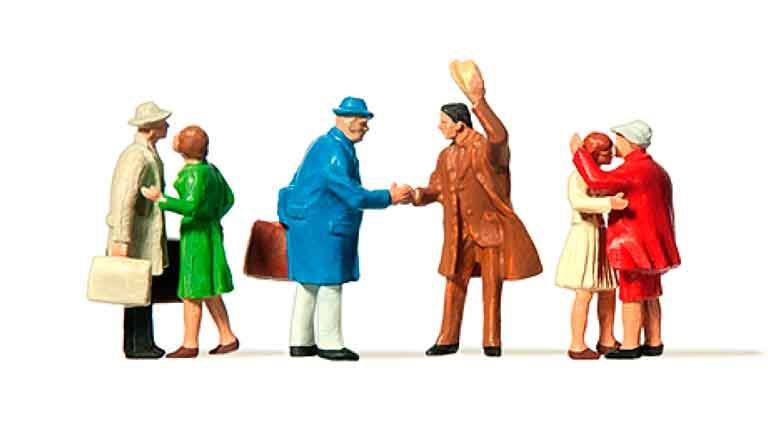 PREISER 14028 Сцены приветствия (6 фигурок), 1:87