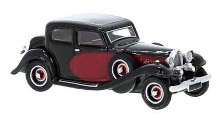 BOS 87836 Автомобиль Bugatti® Typ 57 Galibier (чёрный с красным), 1:87, 1934