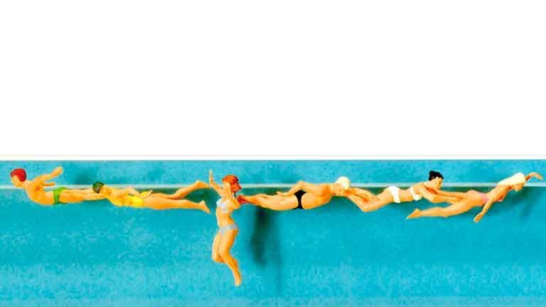 PREISER 10306 Пловцы (набор фигурок), 1:87