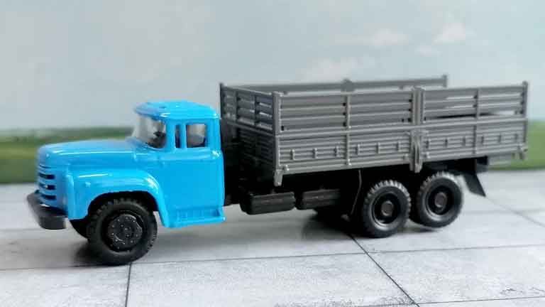 RUSAM-ZIL-133GY-20-650 Автомобиль ЗиЛ 133ГЯ (голубой) бортовой, 1:87, 1975—1982, СССР