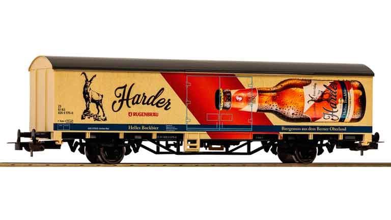 PIKO 27727 Товарный 2-осный вагон «Rugenbräu», H0, VI, BLS