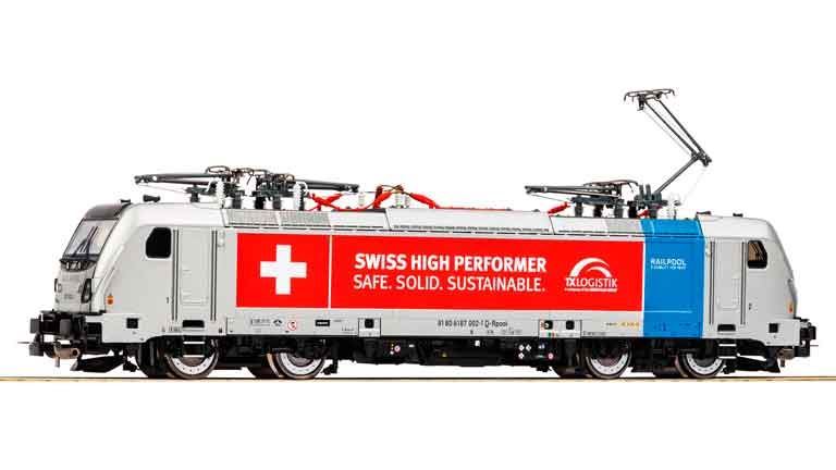 PIKO 51984 Электровоз 187 002 «TX Logistik» (звук PluX22), H0, VI, Railpool