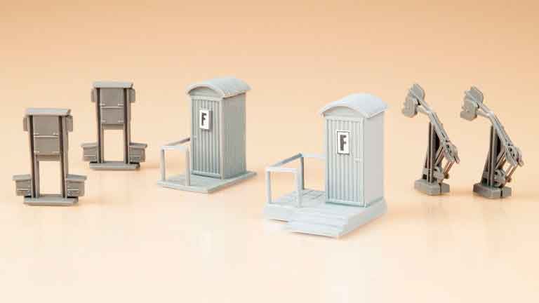 AUHAGEN 12242 Стрелочные привода и телефонные будки (6 моделей), 1:87–1:120
