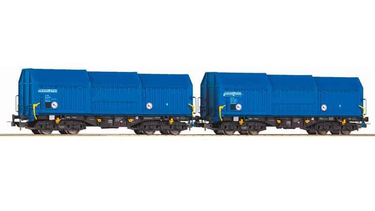 PIKO 28307 Платформы Shimmns с телескопической крышей (2 вагона), H0, IV, SNCB