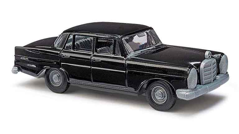 BUSCH 89100 Автомобиль Mercedes-Benz 220 (черный), 1:87, 1959