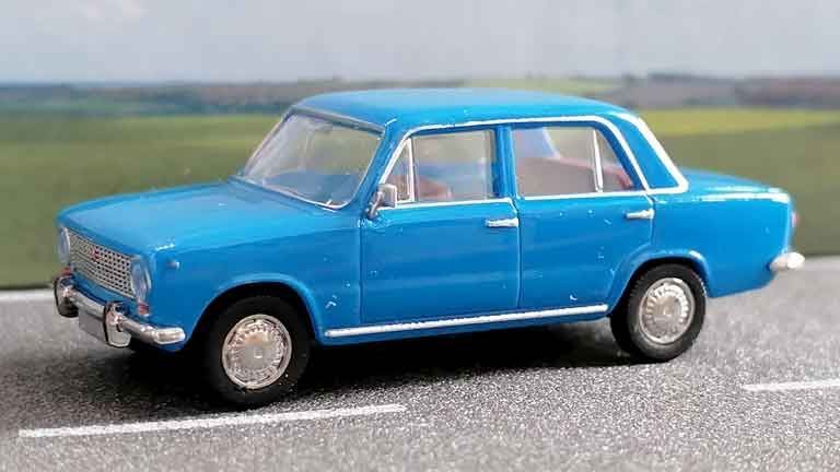 BUSCH 50108 Автомобиль Lada® 1200 (ВАЗ 2101) голубой, 1:87, 1970—1989, СССР