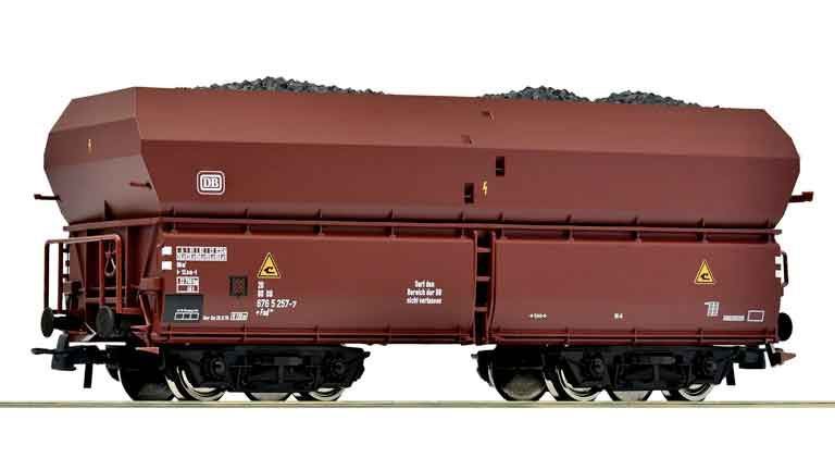ROCO 56332 Вагон-хоппер Fad загруженный углём, H0, IV, DB