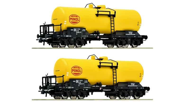 ROCO 6600199 Вагоны-цистерны «MINOL» (2 вагона), H0, IV, DR