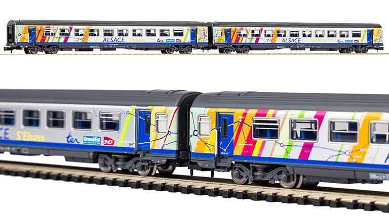 PIKO 94510 Пассажирский состав 2 кл. «ALSACE» (2 вагона), N, VI, SNCF
