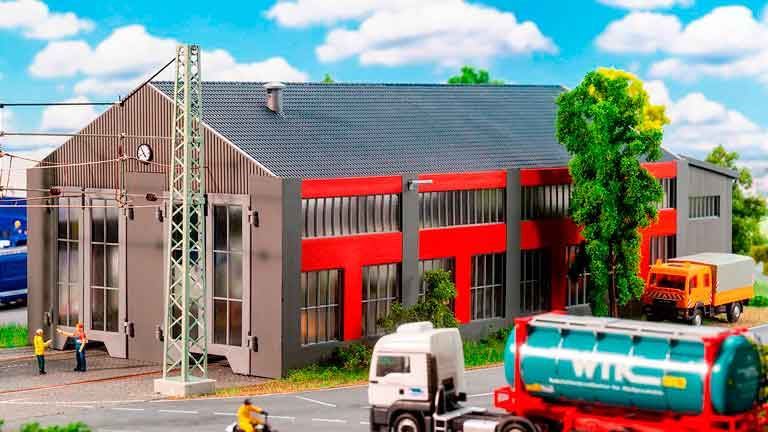 FALLER 120079 Локомотивное депо на 2 электровоза, 1:87, 1978—1985