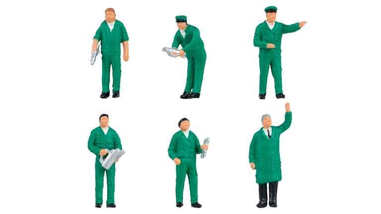 FALLER 151705 Персонал заправки «ВР» (6 фигурок), 1:87