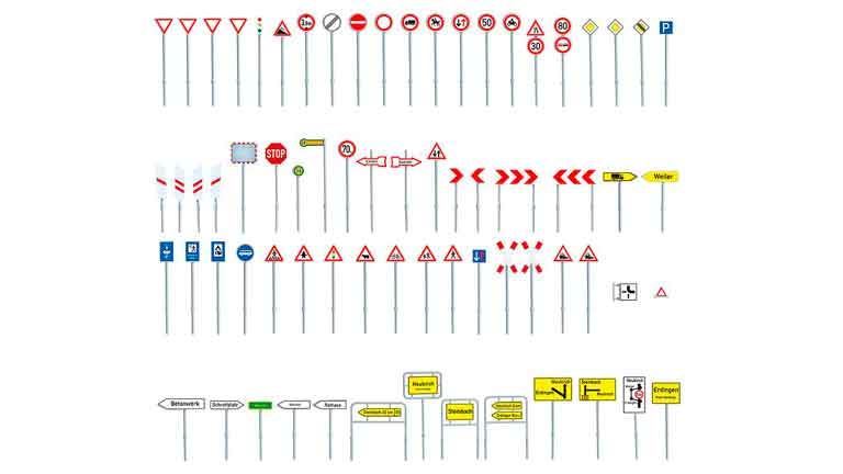 FALLER 180533 Дорожные знаки, 1:87, 1986–2006