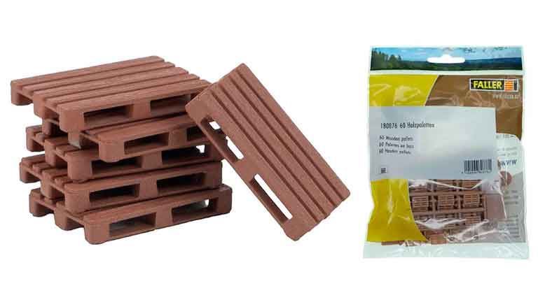 FALLER 180876 60 деревянных поддонов, 1:72—1:100