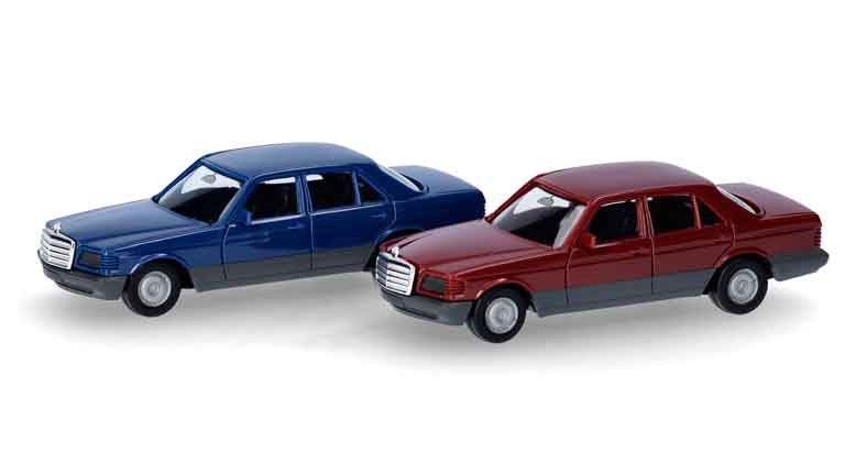 HERPA 013727-004 Автомобили Mercedes-Benz® S—класс (W126) (2 шт. для сборки), 1:87