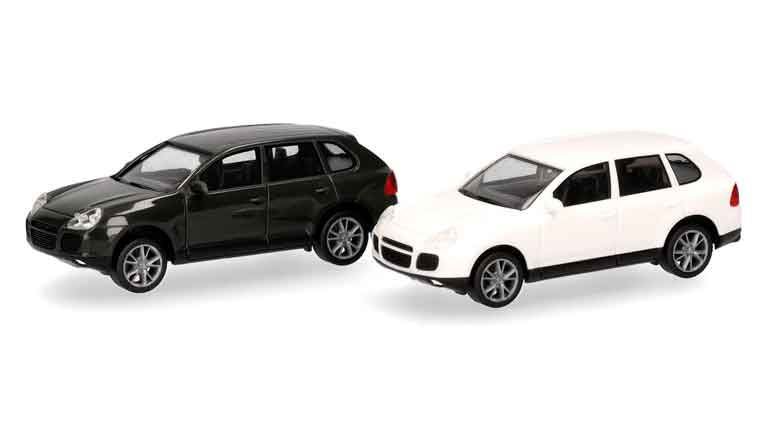 HERPA 012836-002 Автомобили Porsche® Cayenne Turbo (2 шт. для сборки), 1:87, 2002—2010