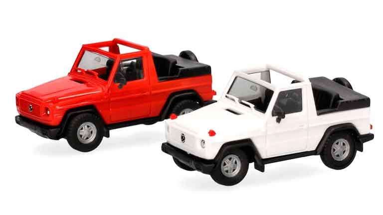 HERPA 012744 Внедорожники Puch® G—класс (W460) (2 шт. для сборки), 1:87, 1979—1990