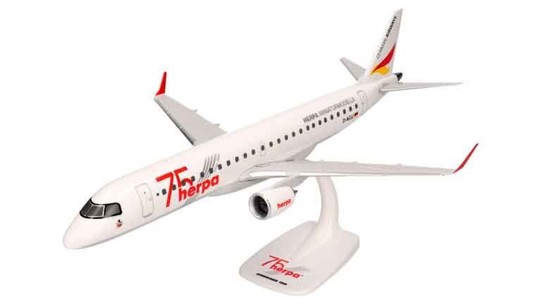 HERPA 614368 Самолёт Embraer® E190 «Herpa 75 Years», 1:100