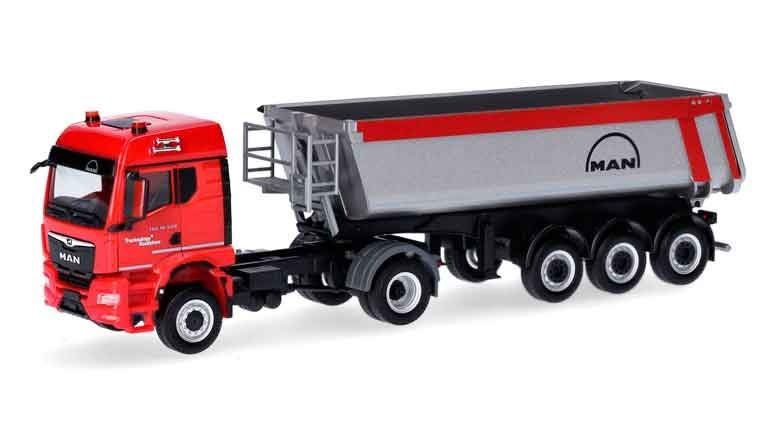 HERPA 954495 Седельный тягач MAN® TGS TM с полуприцепом-самосвалом «MAN», 1:87