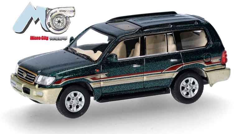 HERPA 87MC000007 Внедорожник Toyota® Landcruiser LC 100 (темно-зеленый), 1:87, 1998—2007