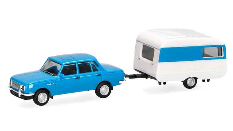 HERPA 028585-002 Автомобиль Wartburg® 353 с прицепом, 1:87, 1982