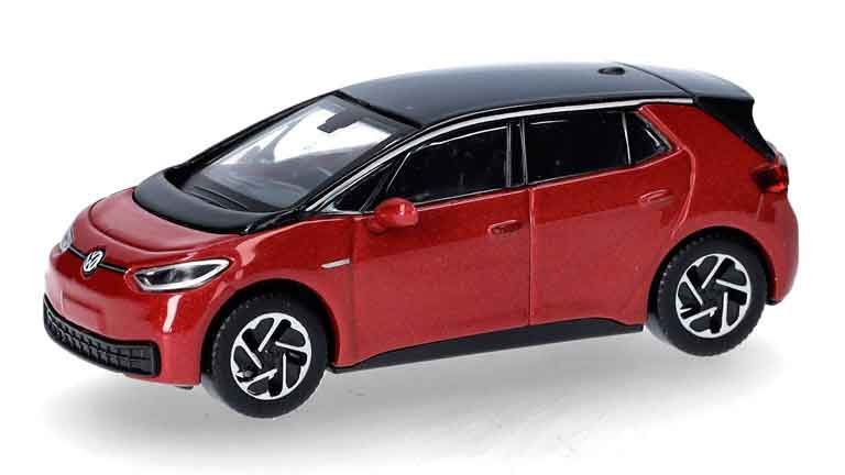 HERPA 431101 Хэтчбек Volkswagen® ID.3 (красный металлик), 1:87, 2019