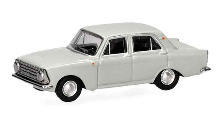 HERPA 066877 Автомобиль «Москвич-408» (серый-беж), 1:120, 1964—1969, СССР