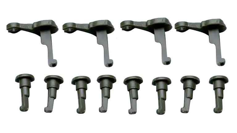 PIKO 56080 Ось рукоятки затвора (8 шт.) и контркривошип (4 шт), H0